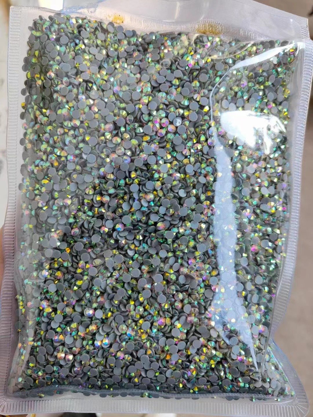 JC crystal JC wholesale crystal flat back rhinestone SS10 12 cut hot fix rhinestones bulk ab