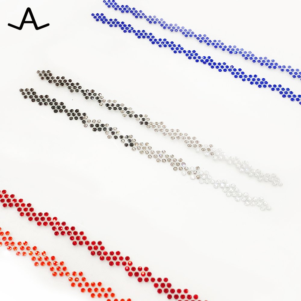 AILUN hotfix rhinestone transfer trimming flatback crystal for shoes garment hats (1pair)