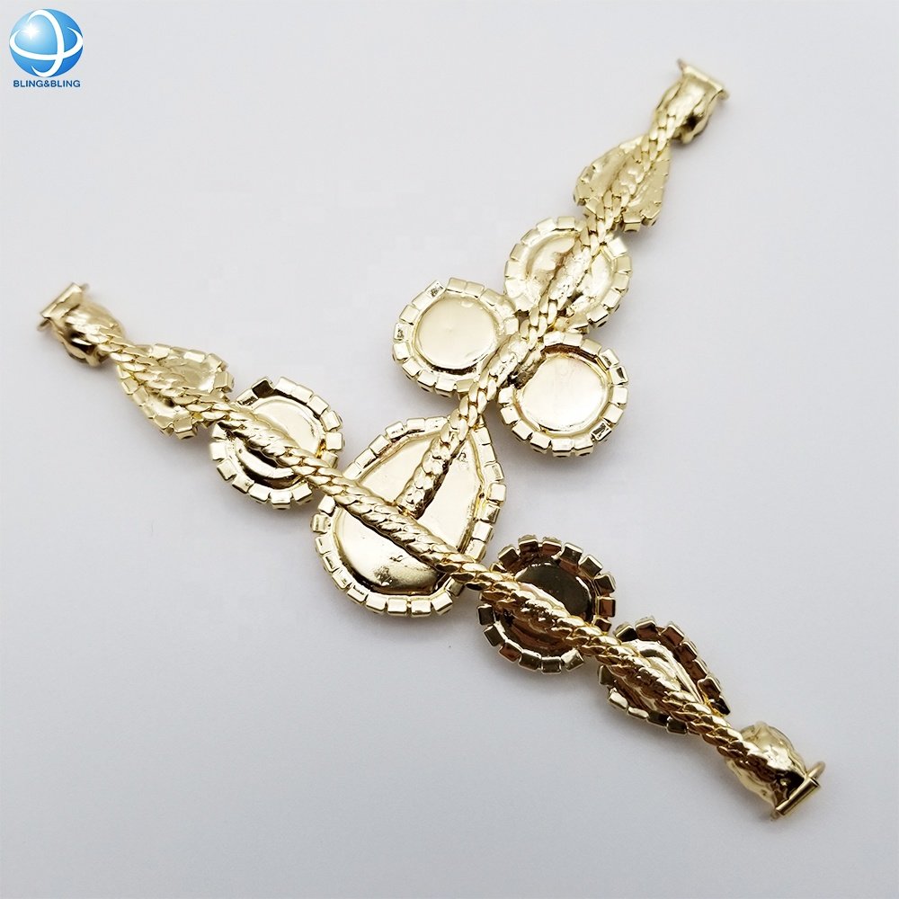Fashion Crystal Rhinestone T Shape Bikini Connectors For Woman Swimsuit Accessories