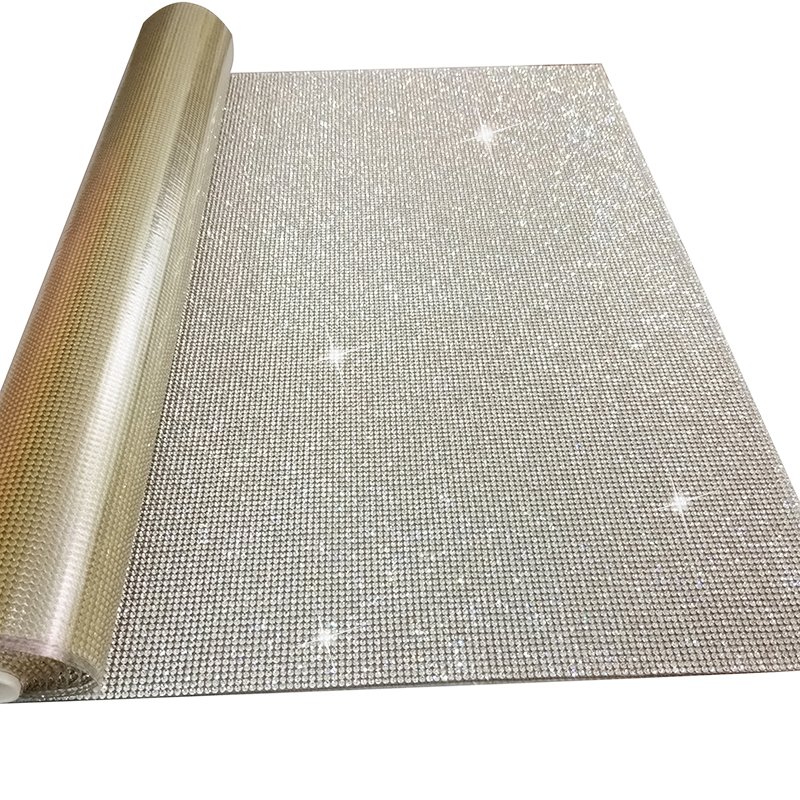 40*120cm Point back rhinestone hot fix crystal 2mm sheet clothes accessories