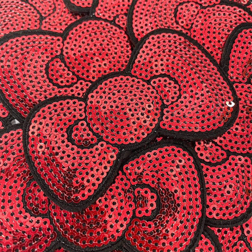 Bow Patch Sequins Patches On Clothes Iron On Sew on Applique Patches For Clothing Garment Bags Shirts Rhinestone Transfer