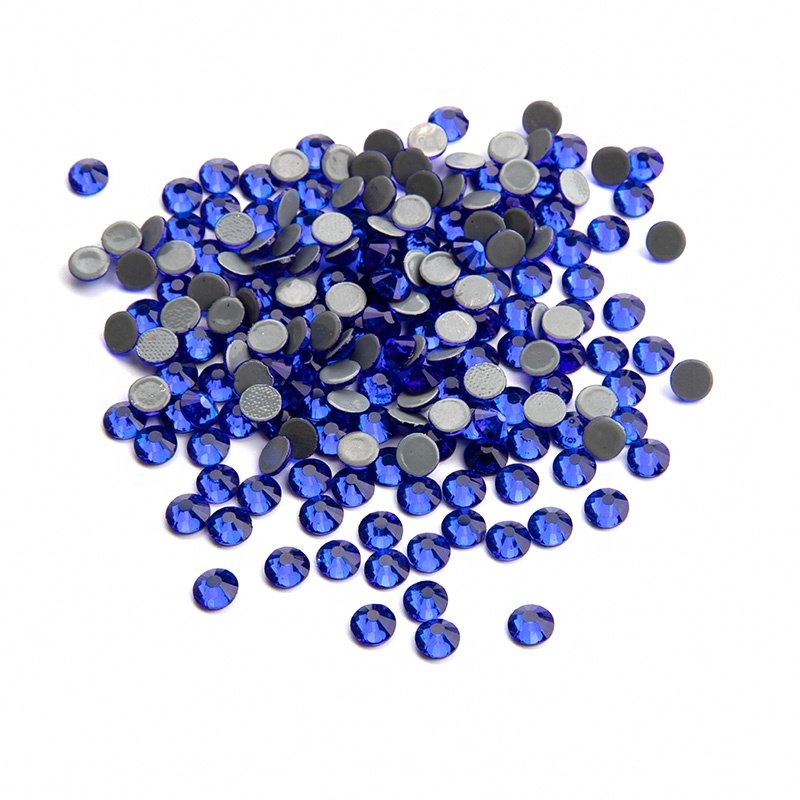 Wholesale Crystal Flat Back Chaton rose Diamond Glass Non hot fix Hot Fix Crystal Motif Rhinestone Trimming