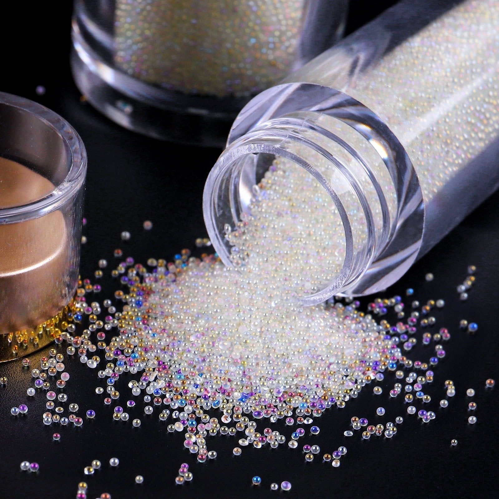 OEM Colors Luxury AB High Quality 1MM Mini Tiny Micro Crystal AB Nail caviar Rhinestones Pixie Dust Rhinestone