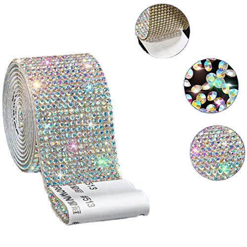 SINRONG Hot Sale Hotfix bling Rhinestone Tape Self Adhesive Crystal Rhinestone Diamond Ribbon Trim Sheet For Crafts Decoration