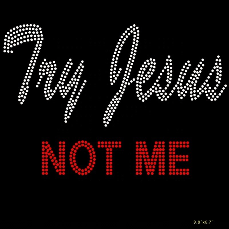 Best Seller 30+ Patterns Jesus God Religious Christian Rhinestones Iron On Transfer Design For Adult's T-shirt and Hoodies