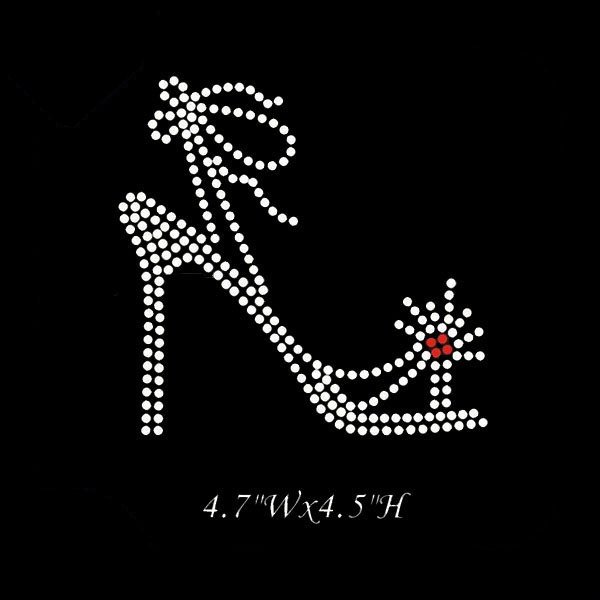 High Quality Wholesale Rhinestone Heat Transfer High Heels Rhinestone Hot fix Rhinestone for Garment