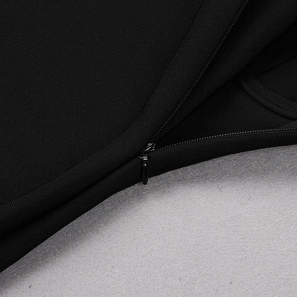 2022 New Black Halter Fashion Slim Bandage Rhinestones Dress Party Casual Small Dress