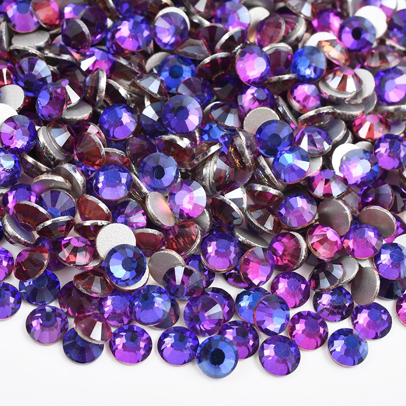 Wholesale SS3-SS30 Non Hot Fix Crystal Stone Flatback Chalk White Glass Rhinestones For Decoration