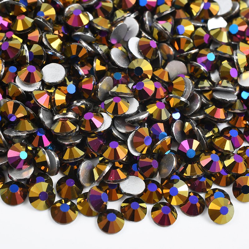 Wholesale SS3-SS30 Non Hot Fix Crystal Stone Flatback Chalk White Glass Rhinestones For Decoration