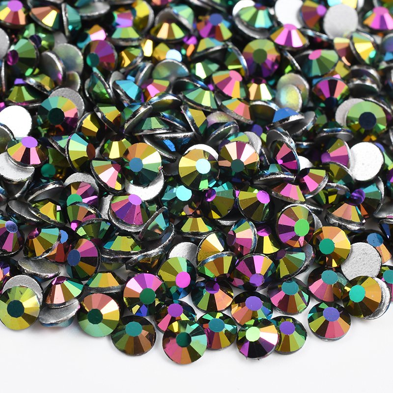 Wholesale SS3-SS30 Non Hot Fix Crystal Stone Flatback Chalk White Glass Rhinestones For Decoration