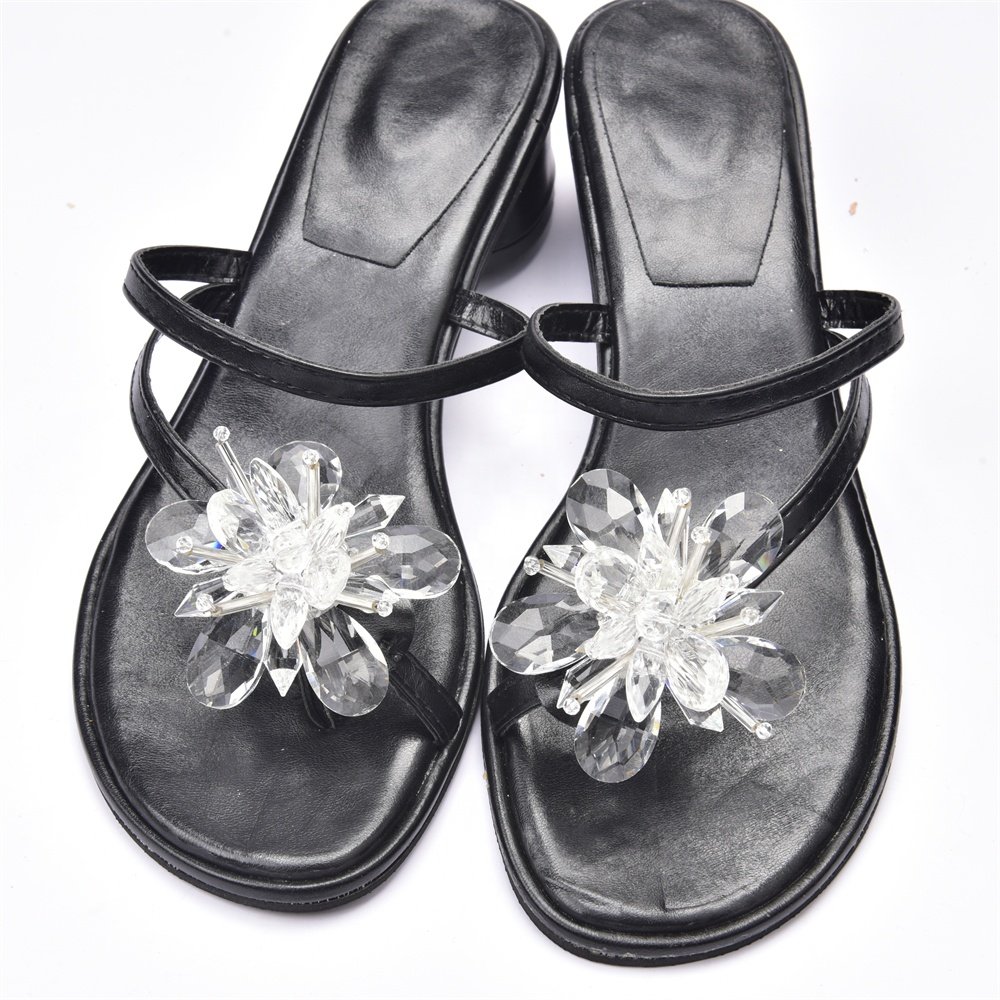 Pearl Bow Flower Lady Shoe Clips High Heel Charms Ornament Crystal Decorative Shoelace Rhinestone Buckle
