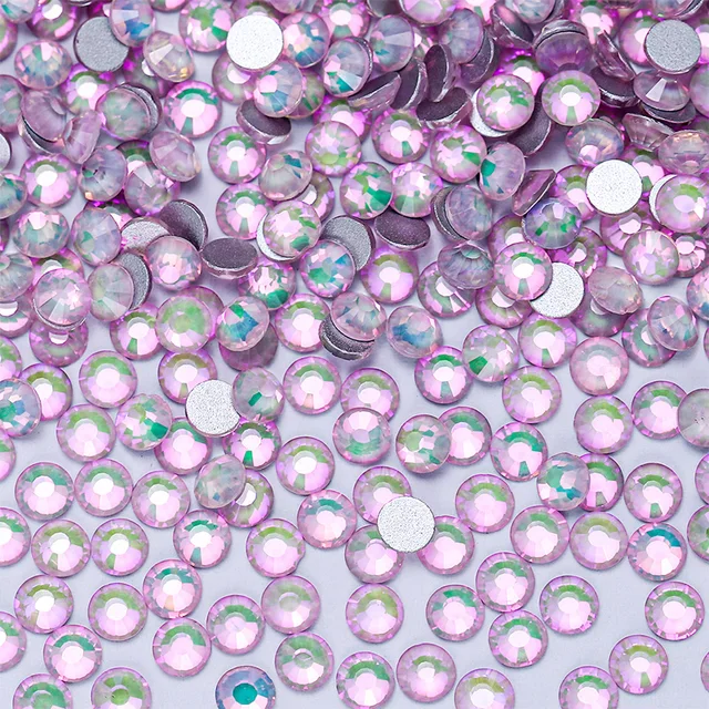 SS3-SS50 Non Hotfix Rhinestones Bling Crystal Opal Series Super Glitter Glass Crystals for DIY Nail Art Charm