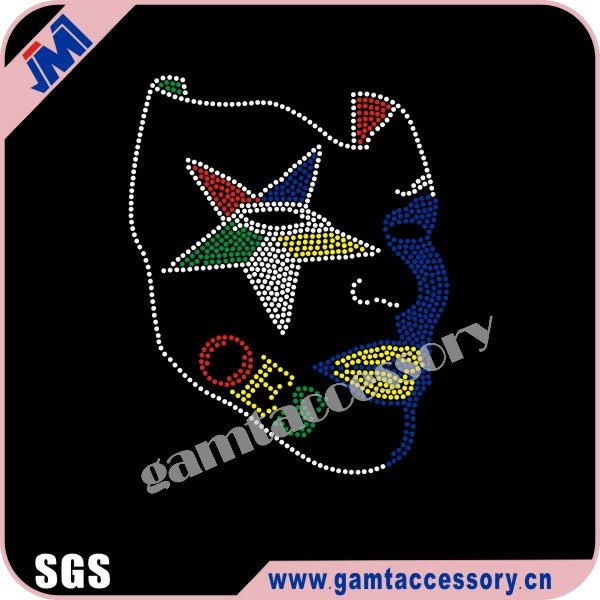 Hotfix Bling Iron-On OES Star Rhinestone Transfer for Wholesale