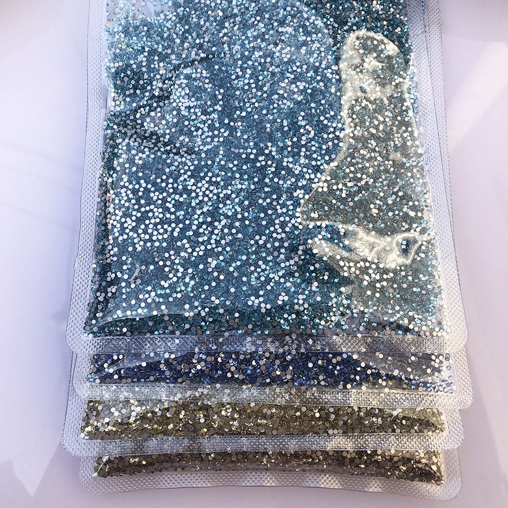 Wholesale cheap price flat back bulk decorating with glass crystal hot fix rhinestone