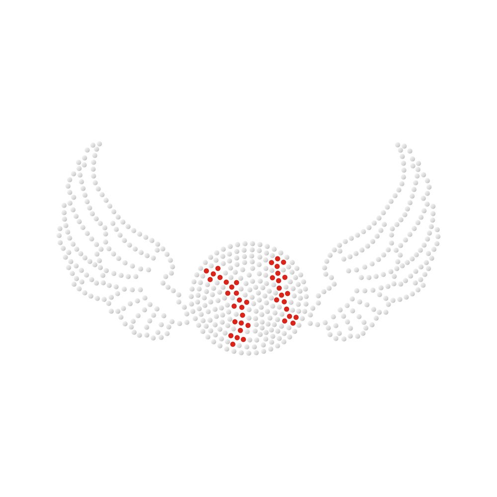 Factory Price Wings Rhinestone HotFix Transfer Motifs Design For tshirt Bling Hot Fix Rhinestone Transfer Custom Designs