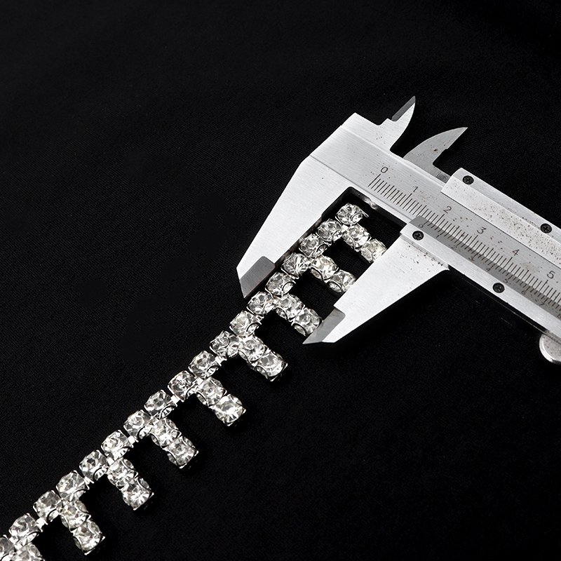 E017 Hot selling crystal chain wholesale empty cup chain for crystals decoration rhinestone chain dress