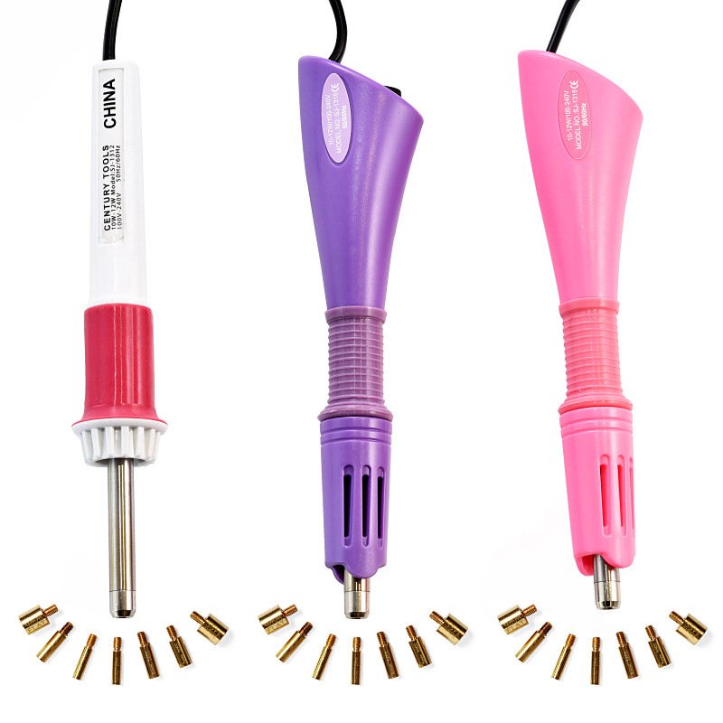 Hotfix Rhinestone Applicator With 7 Sizes Heads Tool Hot fix Tool Transfer Iron-on Wand Rhinestone
