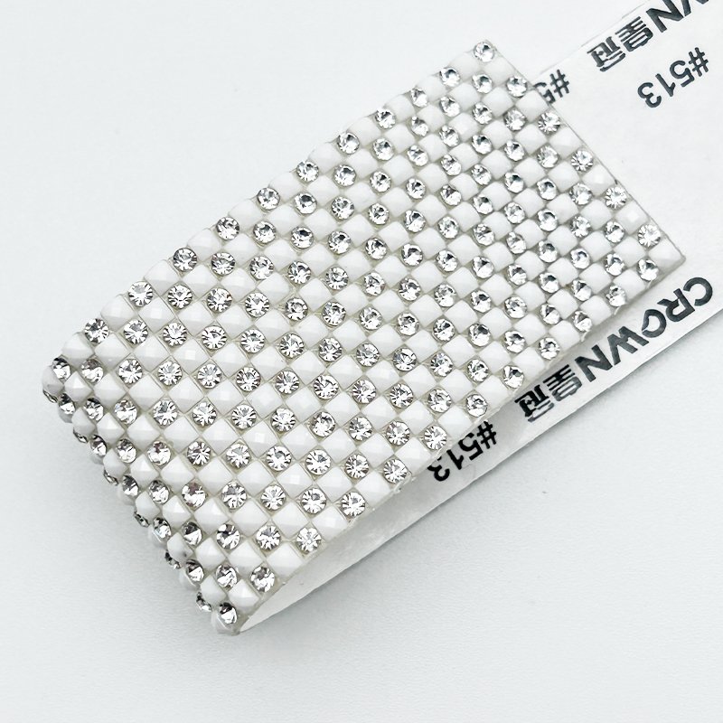 1 yard Resin Rhinestones Ribbon Crystal Adhesive Rhinestone Trimming Roll Rhinestone Strips Shoes Decoration