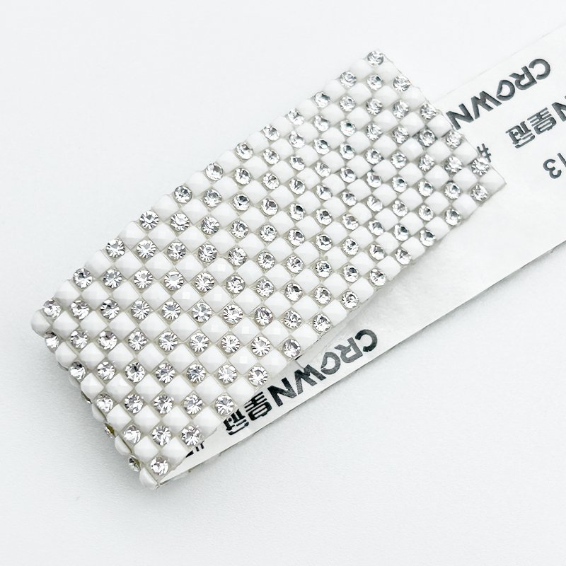 1 yard Resin Rhinestones Ribbon Crystal Adhesive Rhinestone Trimming Roll Rhinestone Strips Shoes Decoration