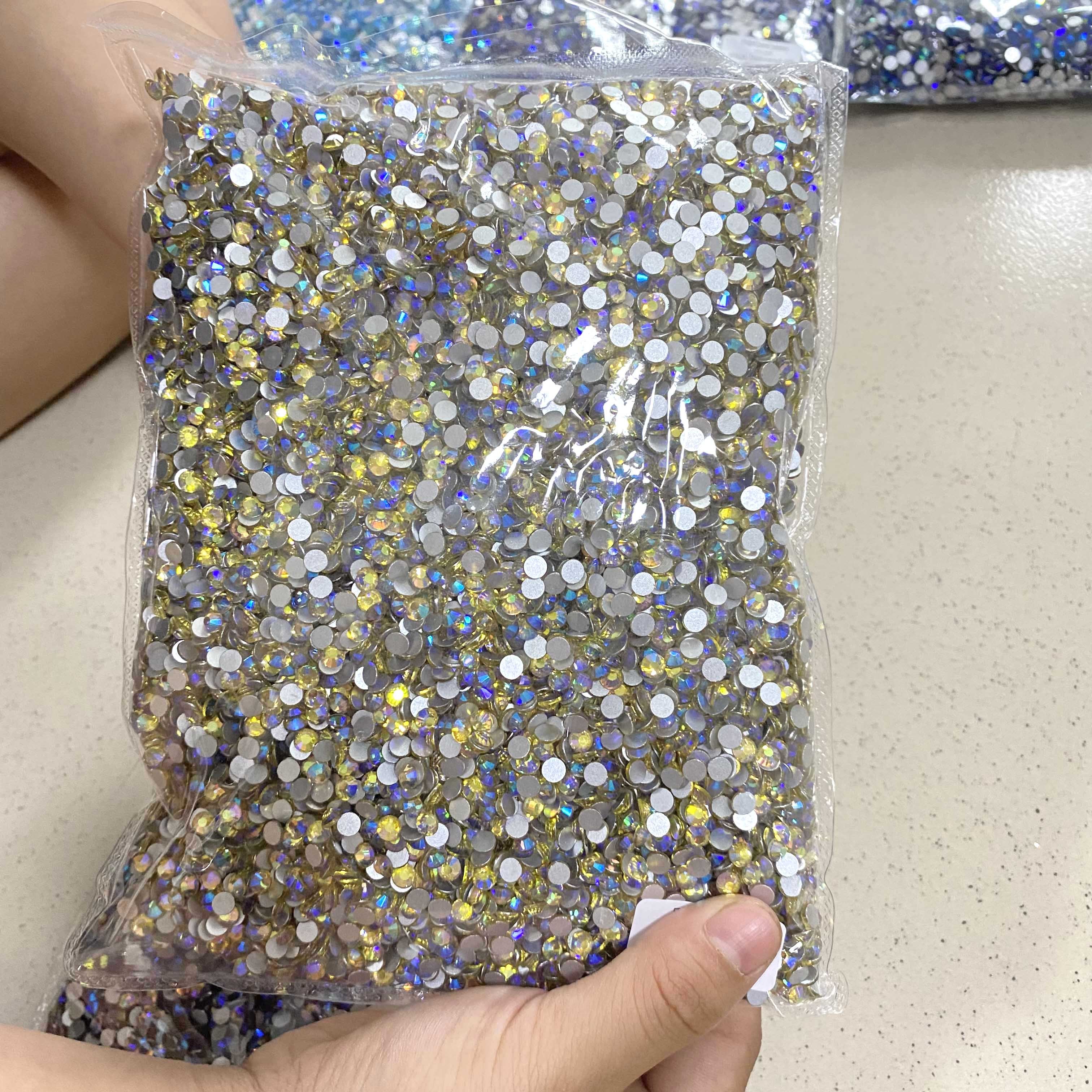 Whatstone Nail Salon Professional Product 1440Pcs/Bag Round Crystal Glass Rhinestone For Nail Art Decoration
