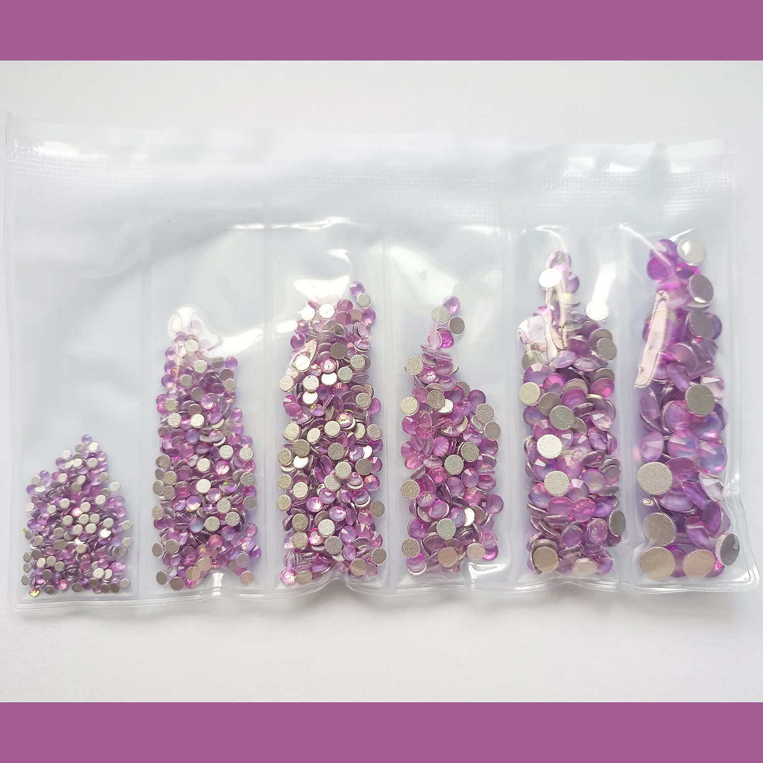 pink flat back crystal rhinestone