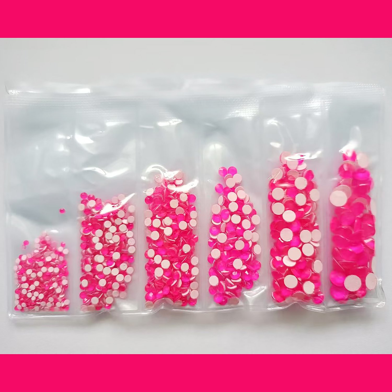 pink flat back crystal rhinestone