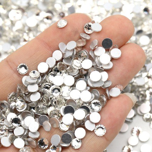 Factory Clear 3mm Flatback Glass Rhinestone AB Rhinestones Crystal In Bulk For nail