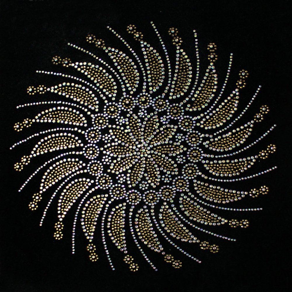 Wholesale dmc flower Hot Fix Feather Rhinestones Motif Heat Transfer Iron On Transfer For Clothes Shoes