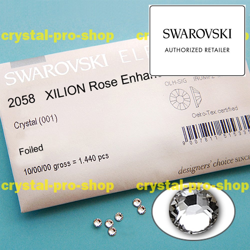 100% Swarovski Elements Crystal Clear in Bulk Flat Back No Hotfix Rhinestones Wholesales