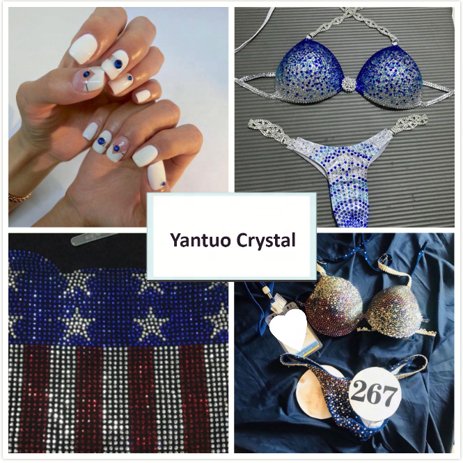 Pujiang Yantuo Crystal SS6/SS16/SS20 green peridot AB Strass HotFix Flatback Glass Rhinestones