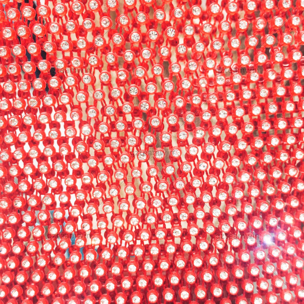 Wholesale 120cm Cheap Plastic Mesh Crystal Rhinestone Mesh Fish Net Fabric Glass Rhinestone Accessories For Tops Dress Wedding