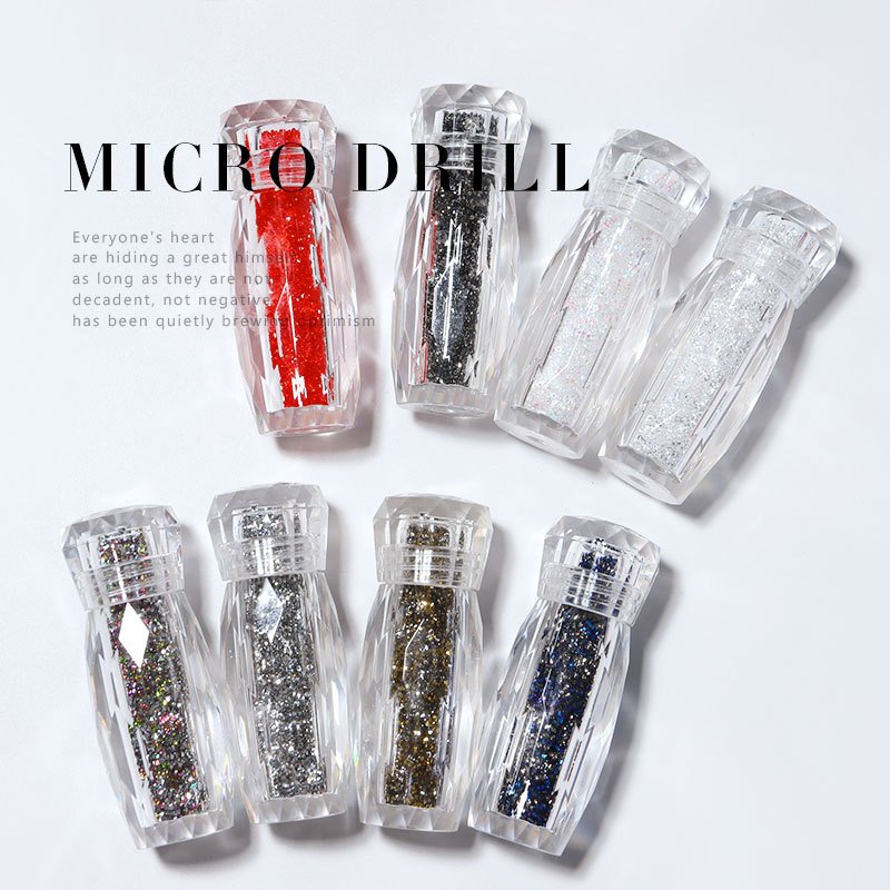 Nail Art Crystal AB Mini Rhinestone Crystal 3D Decoration DIY Nails Art Pixie Rhinestone Micro Diamond