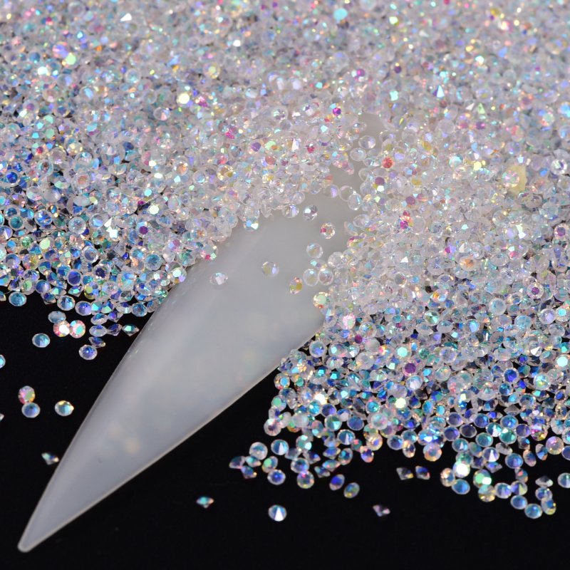 Nail Art Crystal AB Mini Rhinestone Crystal 3D Decoration DIY Nails Art Pixie Rhinestone Micro Diamond