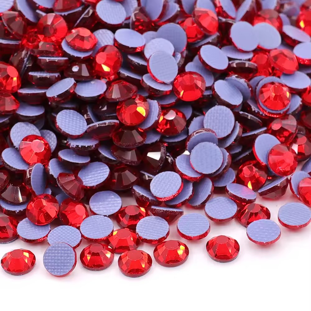JC crystal SS20 Stock colors Glass strass Hot Fix rhinestones garment round crystal flat back hotfix rhinestones bulk
