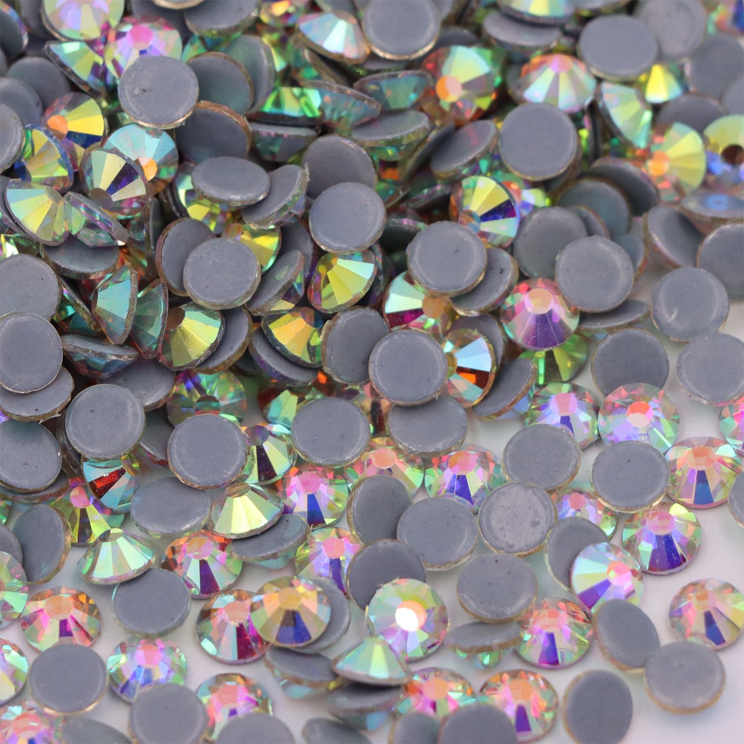 JC crystal SS20 Stock colors Glass strass Hot Fix rhinestones garment round crystal flat back hotfix rhinestones bulk