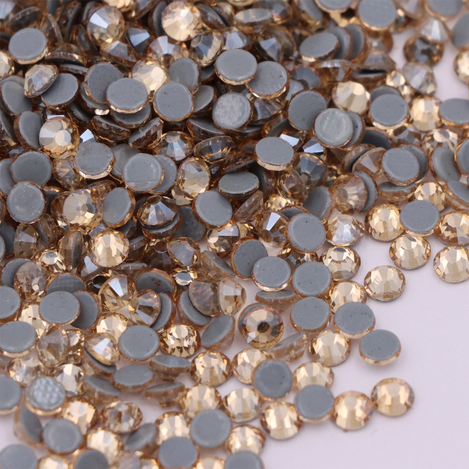JC crystal SS20 Stock colors Glass strass Hot Fix rhinestones garment round crystal flat back hotfix rhinestones bulk