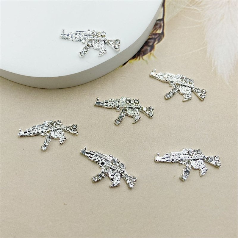 FX-NT41 3D Diamond Rhinestones Nail Gun Small DIY Beauty Decorations with Alloy Model for Nails and Charms
