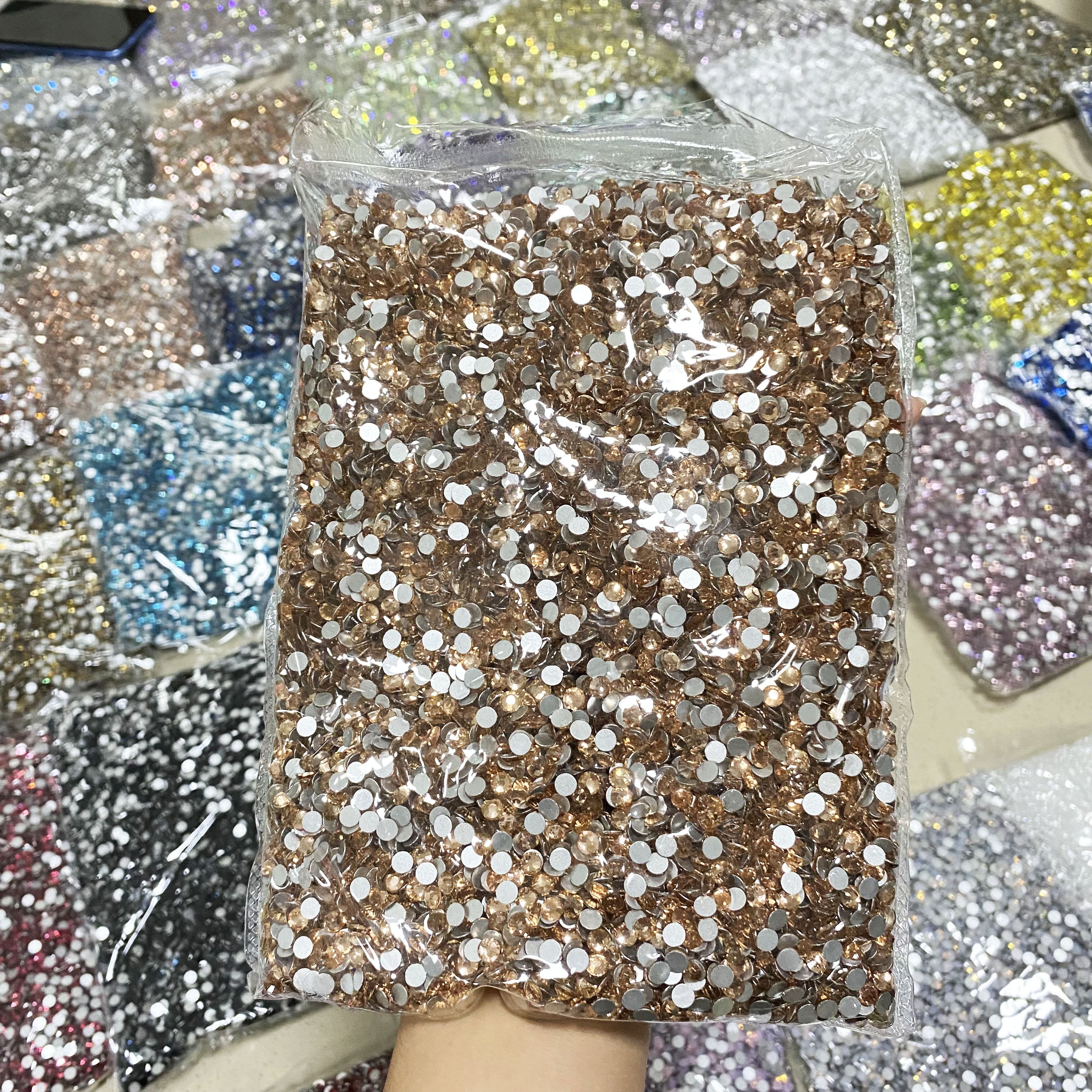 Whatstone SS3-SS50 Full Size Nail Crystal Stone Strass Flatback Non Hotfix Glass Rhinestone