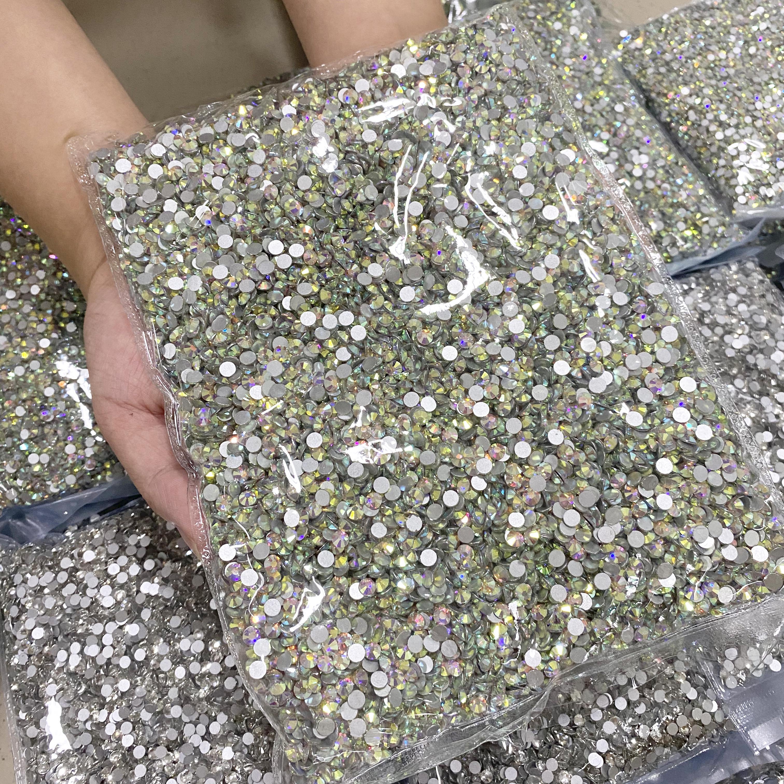 Whatstone SS3-SS50 Full Size Nail Crystal Stone Strass Flatback Non Hotfix Glass Rhinestone