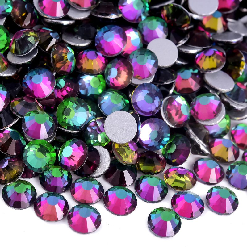 Factory Wholesale 100% Good Feedback P57~P98 Glass Glitter Flat Back Non Hot Fix Crystal Rhinestone In Bulk For Nailart