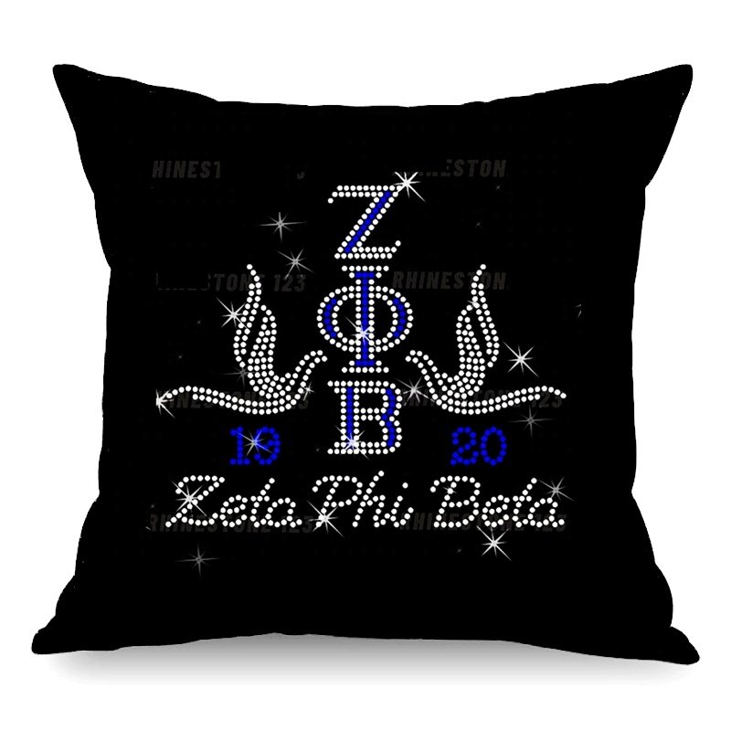 New 2024 Sorority Design ZOB Zeta phi beta 1920 Rhinestones Transfer Design Hot fix Iron on Heat Stickers Patches Motif