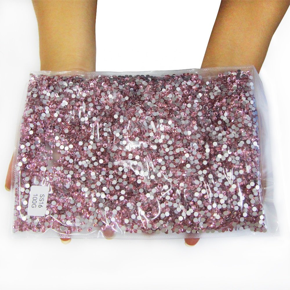 Bulk Rhinestones Stone Flatback Glass Rhinestones Non Hot Fix Crystal Yantuo Wholesaleet Black 1 Bag Lead Free Round Shape