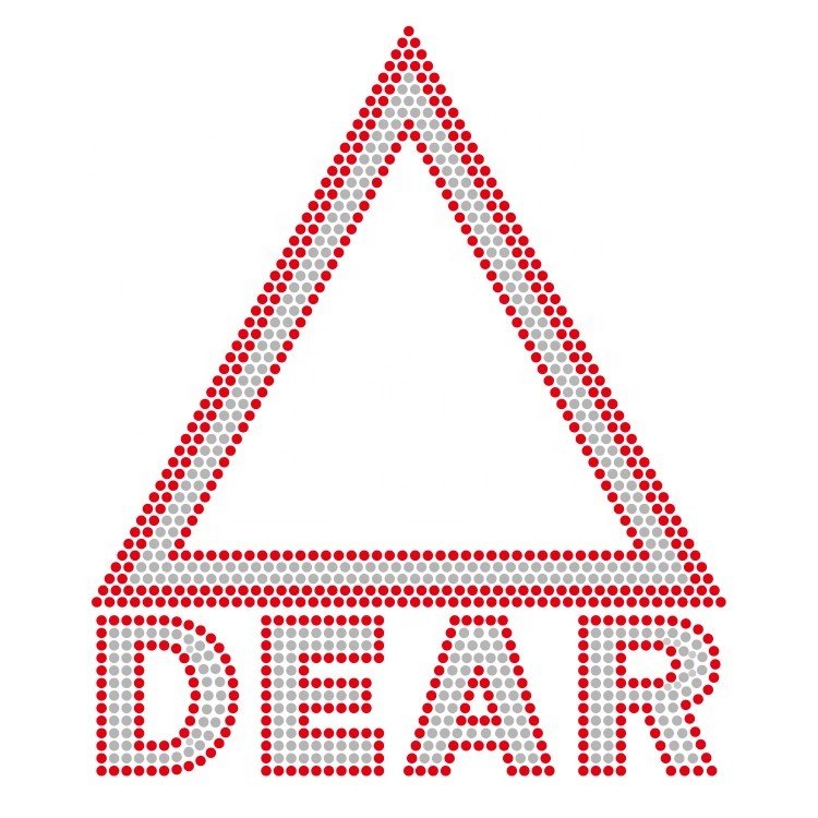 Delta Sorority Dear 1913 Custom Sorority Heat Press Rhinestone Transfer Flatback Iron-On Glass Motif for Garments DIY