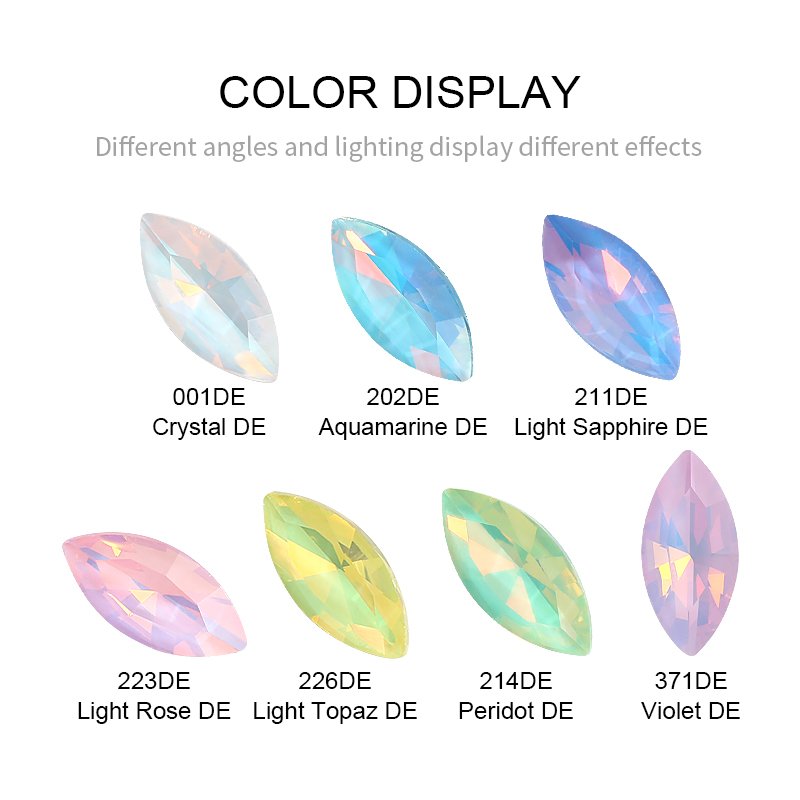 XC Summer Color Nevette Point Back Rhinestones Opal Mocha Glass Crystal Diamond Bulk Wholesale Loose Bling Stones For Jewelry