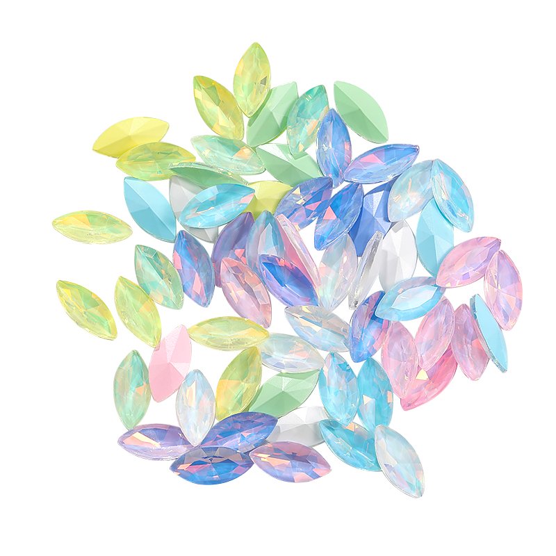 XC Summer Color Nevette Point Back Rhinestones Opal Mocha Glass Crystal Diamond Bulk Wholesale Loose Bling Stones For Jewelry