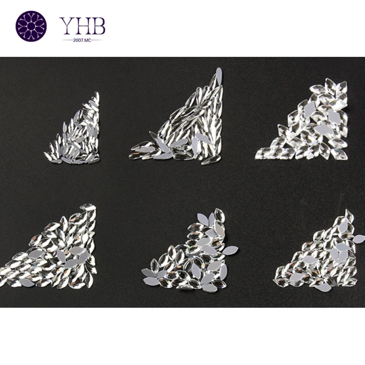 Fancy Stone 10mm Crystal Clear White Color Rhombus Lead Free Crystals Rhinestone