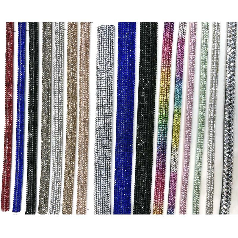 wholesale 6mm crystal Rhinestone sandal Strass Strip Rhinestone Rope for shoes