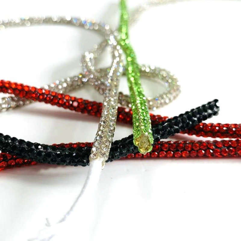 wholesale 6mm crystal Rhinestone sandal Strass Strip Rhinestone Rope for shoes