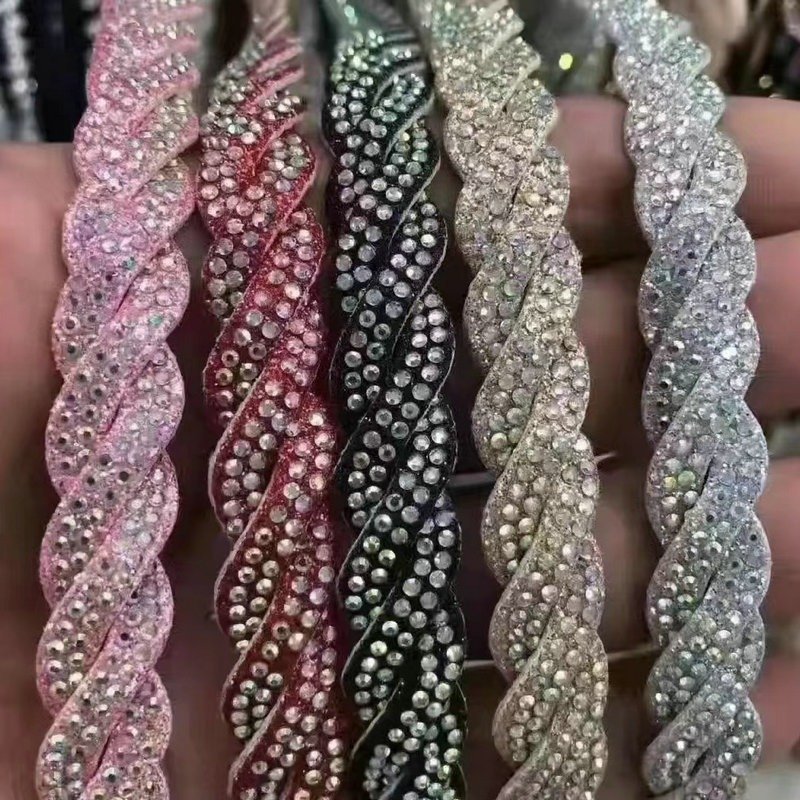 wholesale 6mm crystal Rhinestone sandal Strass Strip Rhinestone Rope for shoes