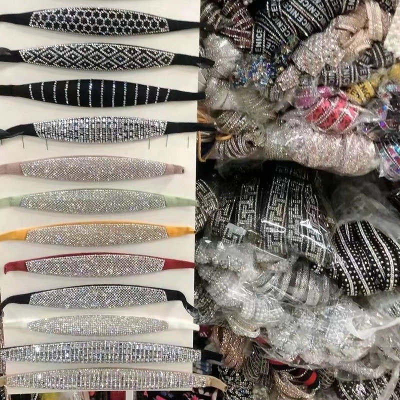 wholesale 6mm crystal Rhinestone sandal Strass Strip Rhinestone Rope for shoes